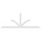 Ekena Millwork Richland Architectural Grade PVC Gable Bracket, 96"W x 36"H x 2"D x 4"F, 9/12 Pitch GBP096X36X0204RIC00 - alternate 3
